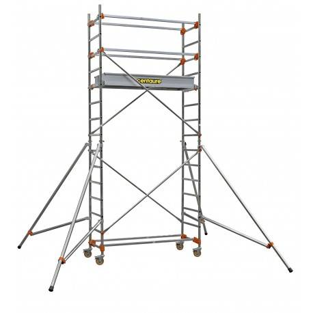 Echafaudage roulant aluminium - ST 205 8, plancher 7m90 - Longueur 2m05 - CENTAURE
