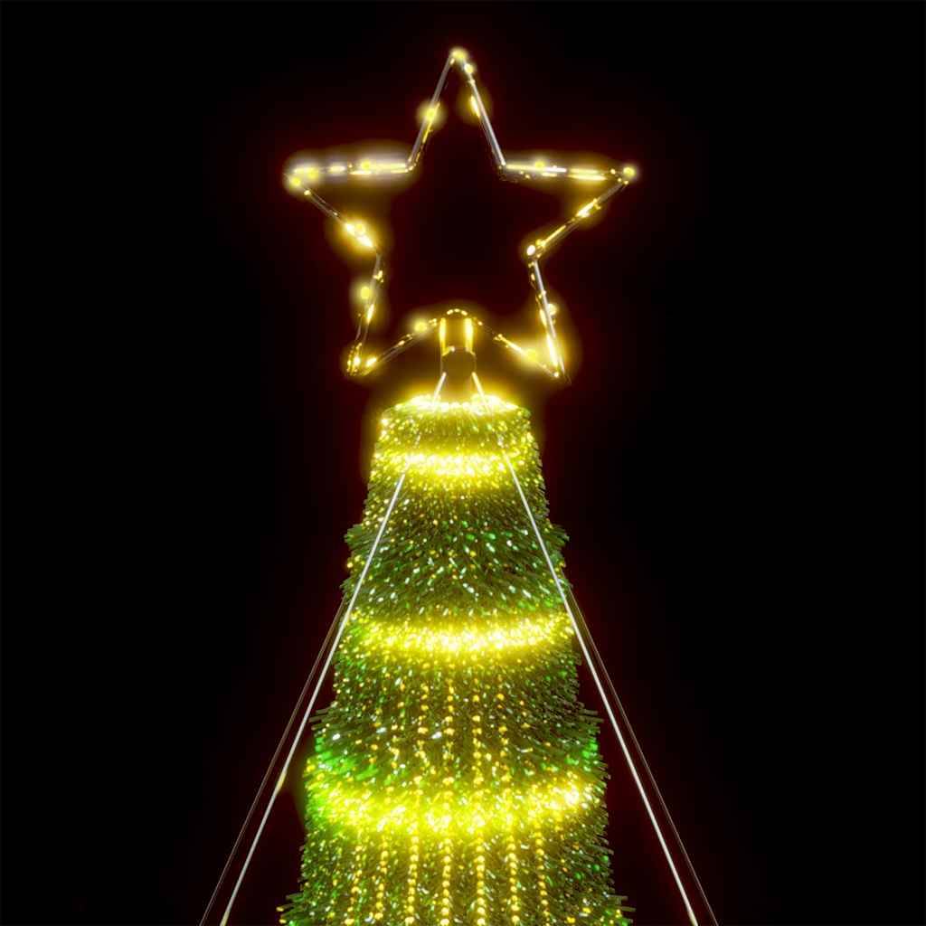Sapin De Noël - Arbre de Noël lumineux conique 1028 LED blanc chaud 403 cm - Image 10