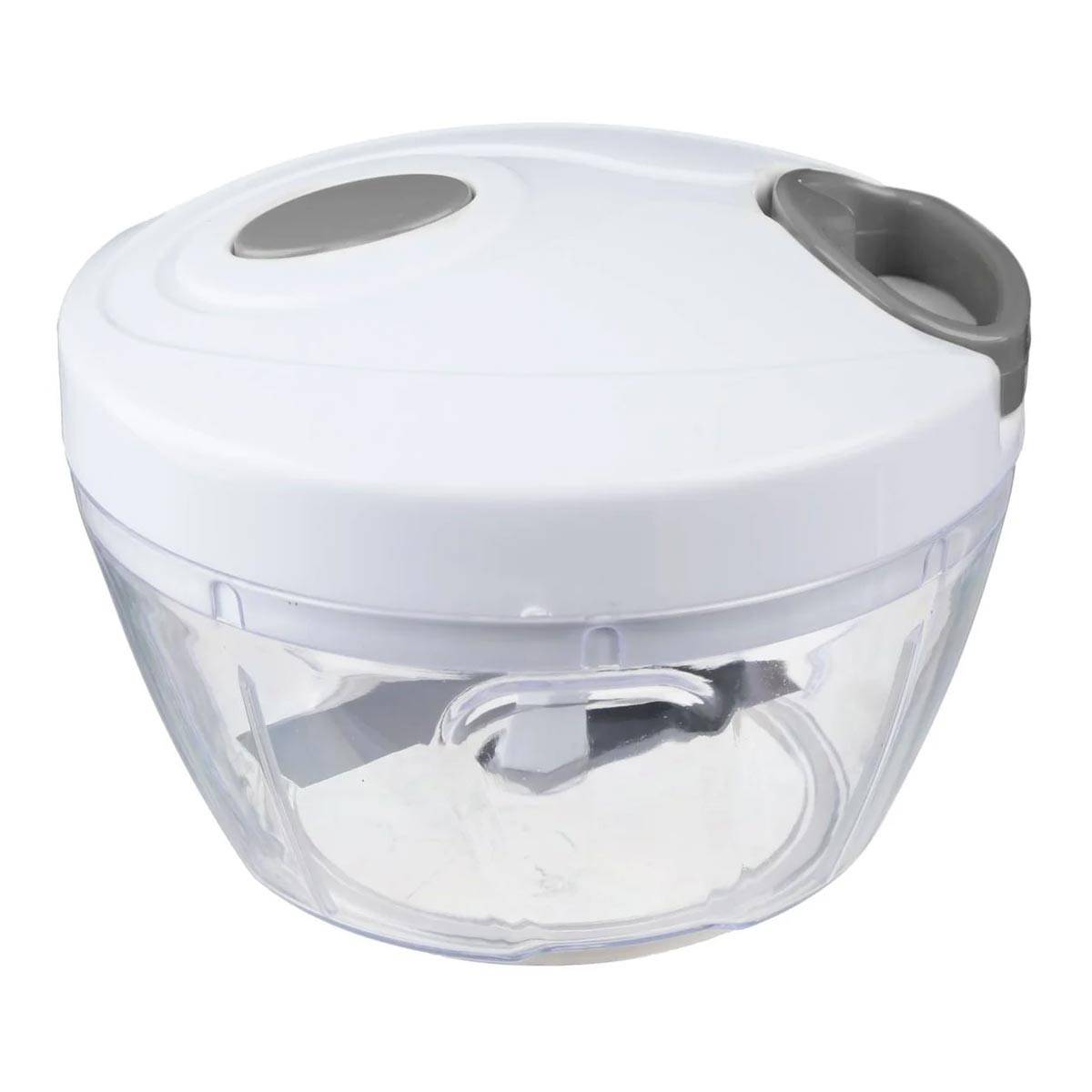 Hachoir Manuel à Fil en Inox "Bicolore" 12cm Blanc & Gris