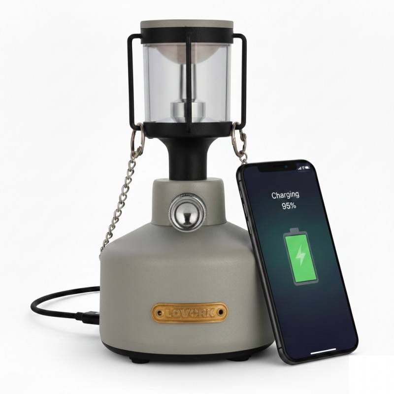 Lanterne à LED nomade, autonome (100 heures) et rechargeable - MISTRAL LOVORK - Image 1