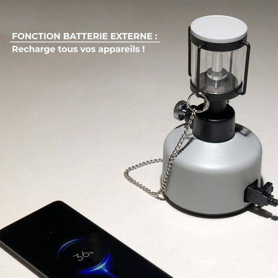 Lanterne à LED nomade, autonome (100 heures) et rechargeable - MISTRAL LOVORK - Image 4
