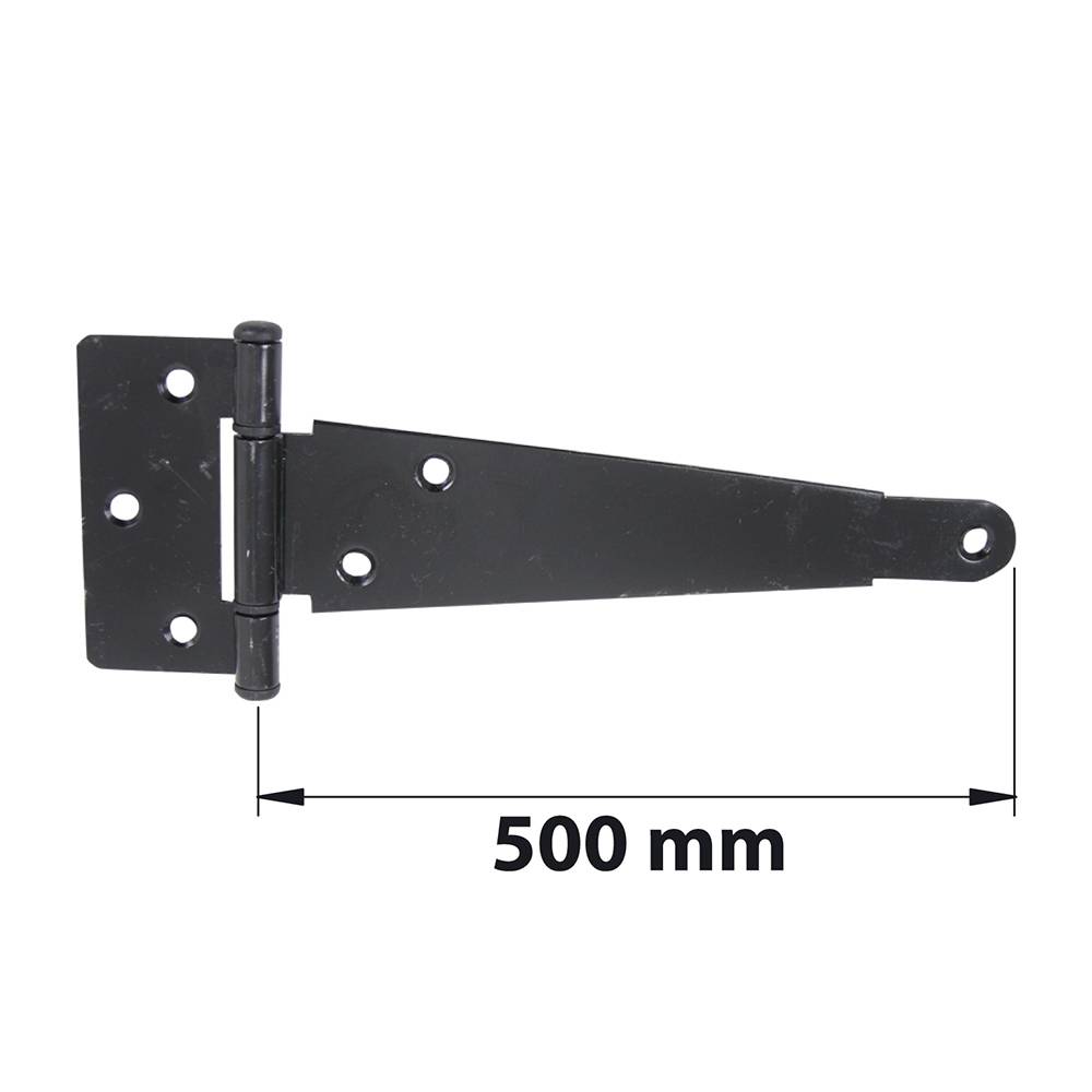 Afbat - Penture anglaise axe composite L. 500 mm acier noir mat