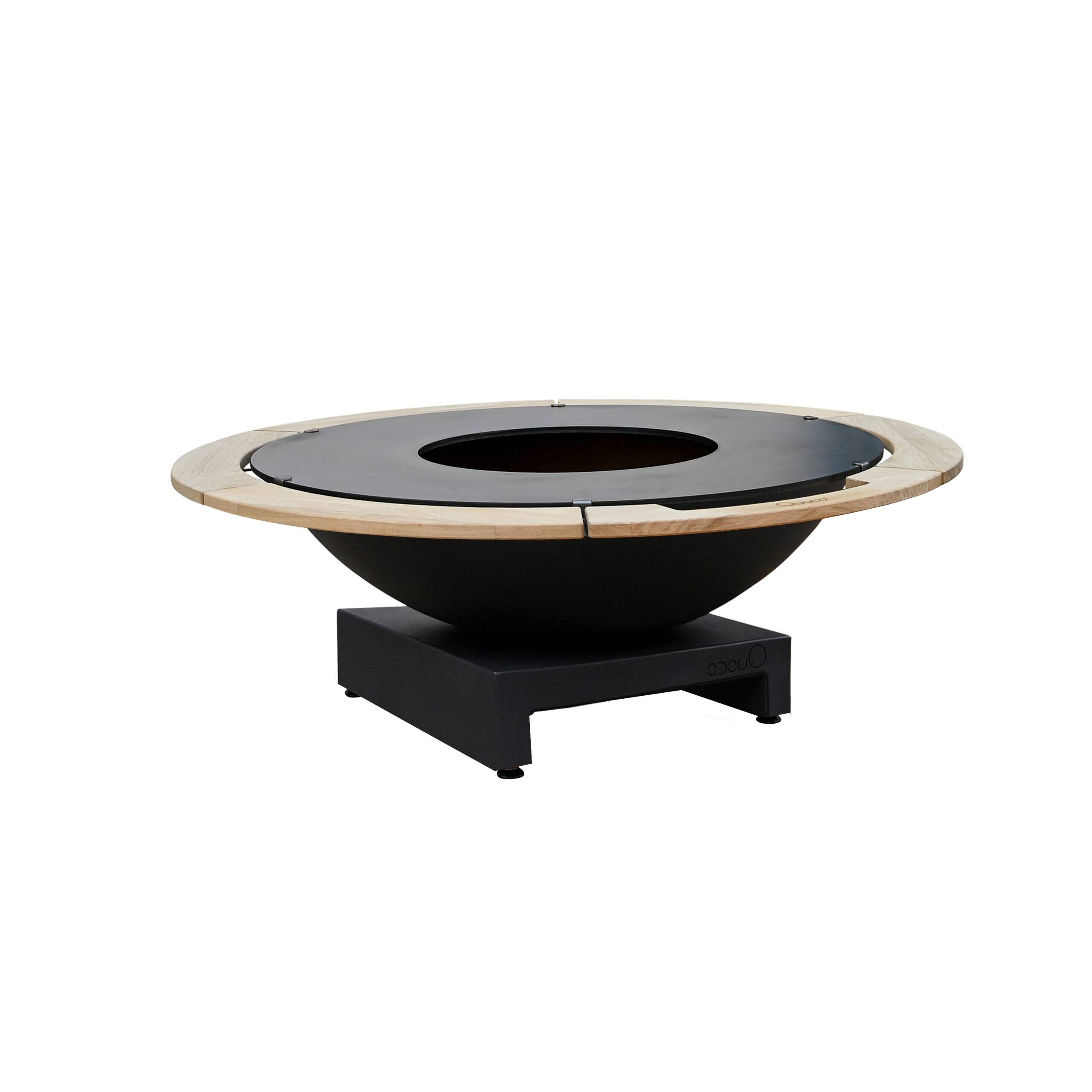 Brasero Piatto Basso + Large Noir diam116 - Quoco - Image 1