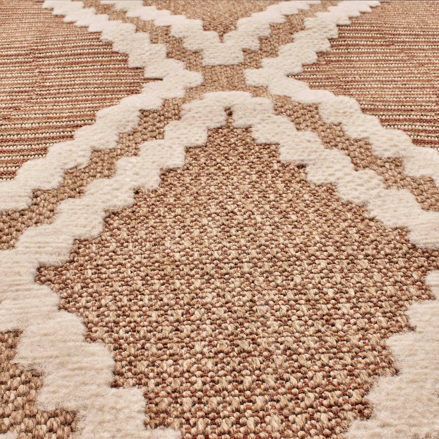Autre - Tapis intérieur et extérieur en polypropylène marron 60x180cm - Image 2