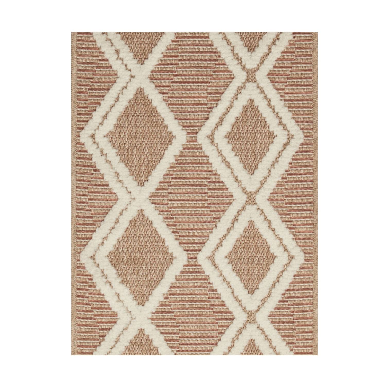 Autre - Tapis intérieur et extérieur en polypropylène marron 60x180cm - Image 1