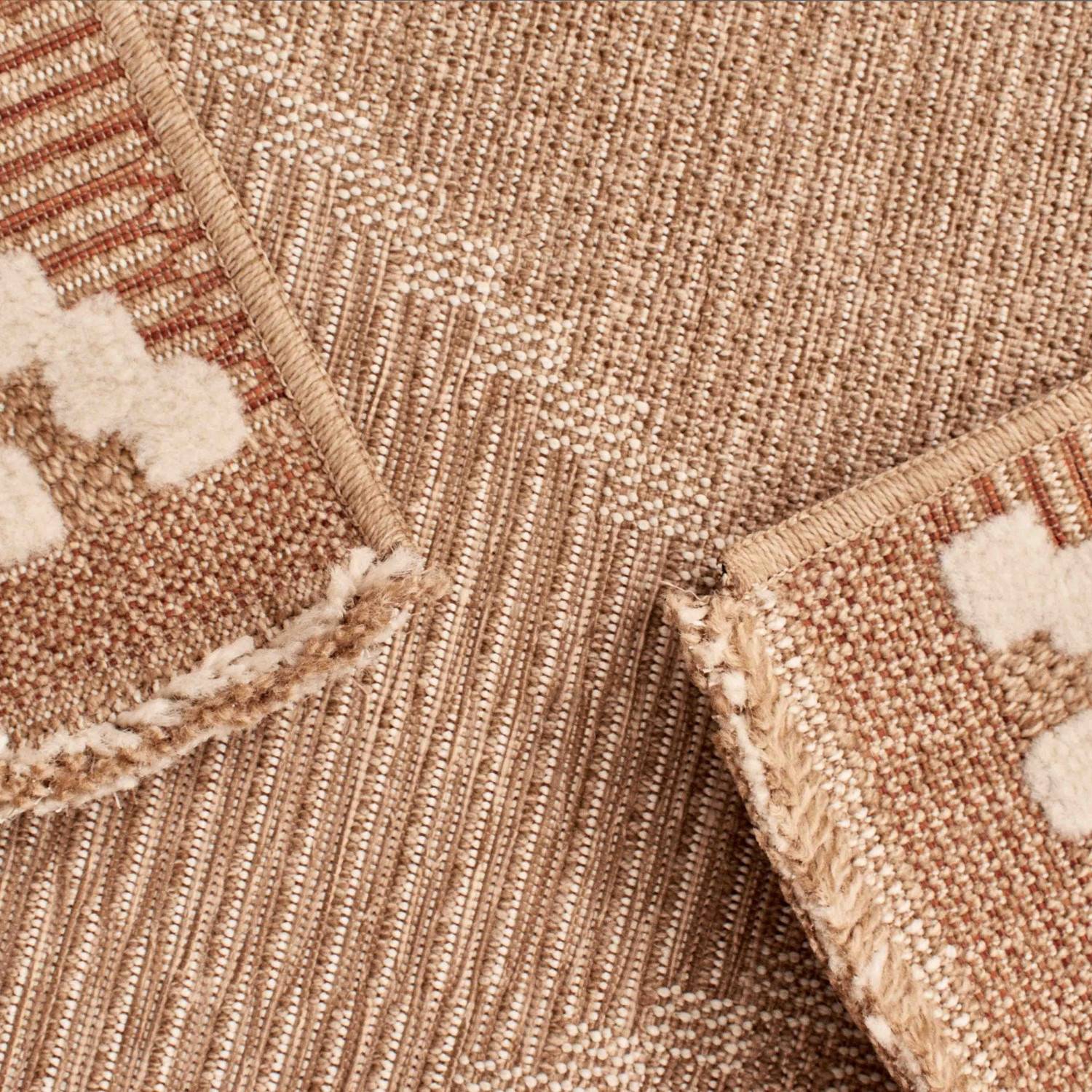 Autre - Tapis intérieur et extérieur en polypropylène marron 60x180cm - Image 4