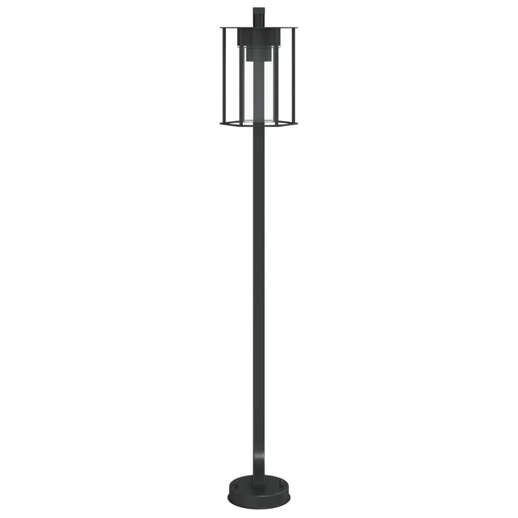 Lampadaire de jardin - Lampadaire d'extérieur noir 100 cm acier inoxydable-JU1063 - Image 4
