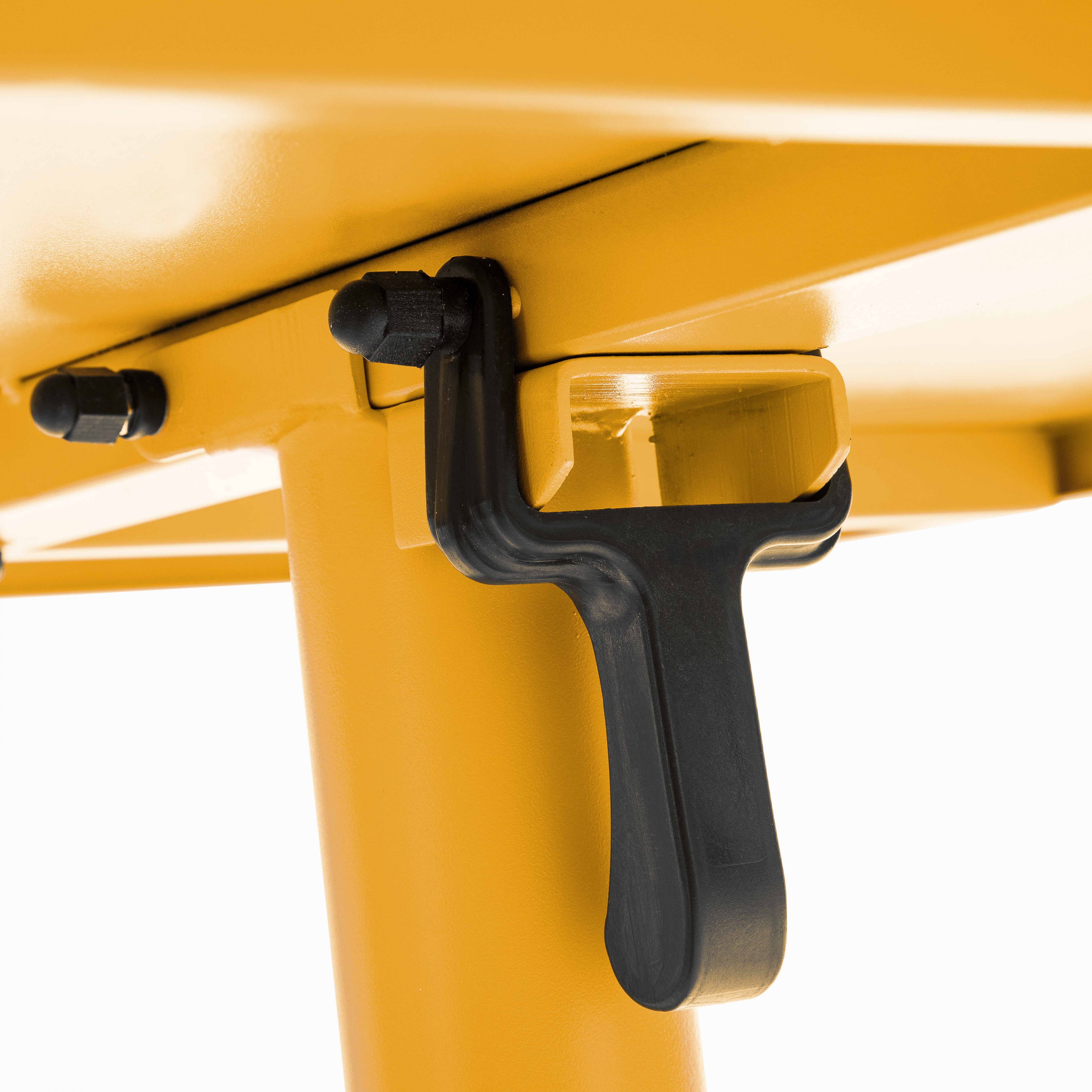 Oviala - Ensemble table carrée de jardin inclinable et 2 chaises jaune Palavas - Oviala - Image 4