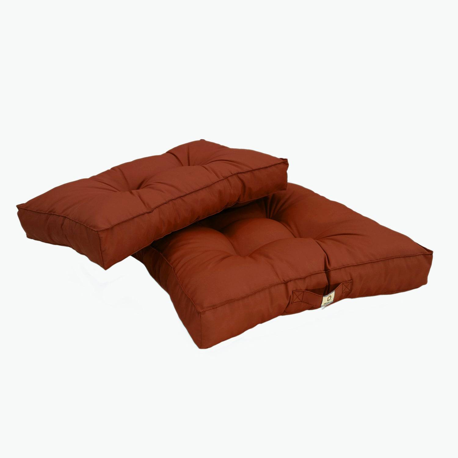 Coussins pour salon de jardin capitonné 60x60cm Terracotta - Déco arts - Image 7