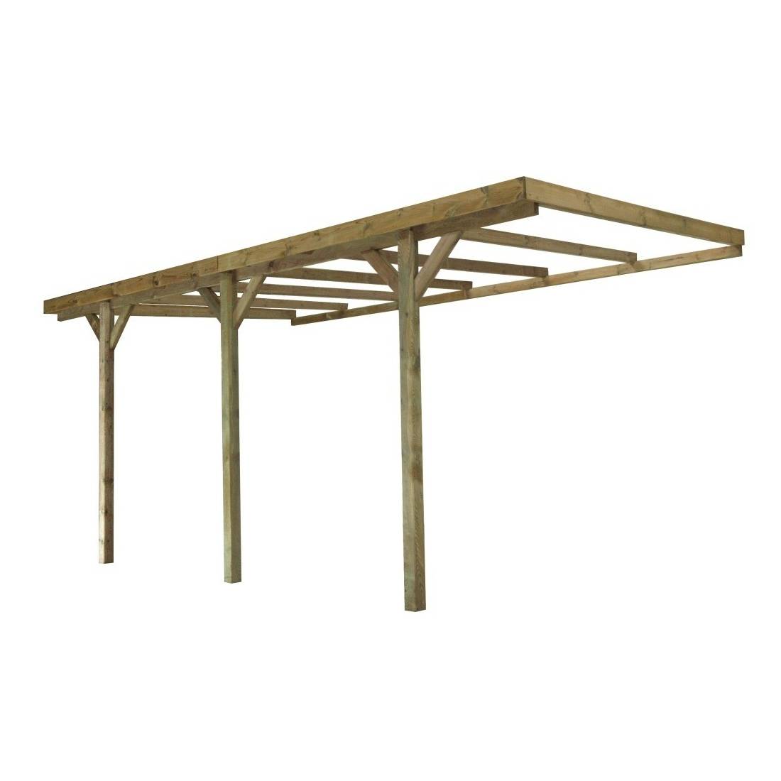 Altanka - Carport, abri de voiture 3x5.24 m - 15 m2 - adossé - CAR6 - ALTANKA - Image 5