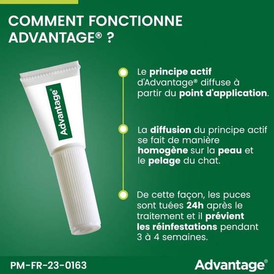 Advantage - Pipettes antipuces pour chat et lapin 1 à 4 kg, 6 x 0,4 ml - ADVANTAGE - Image 7