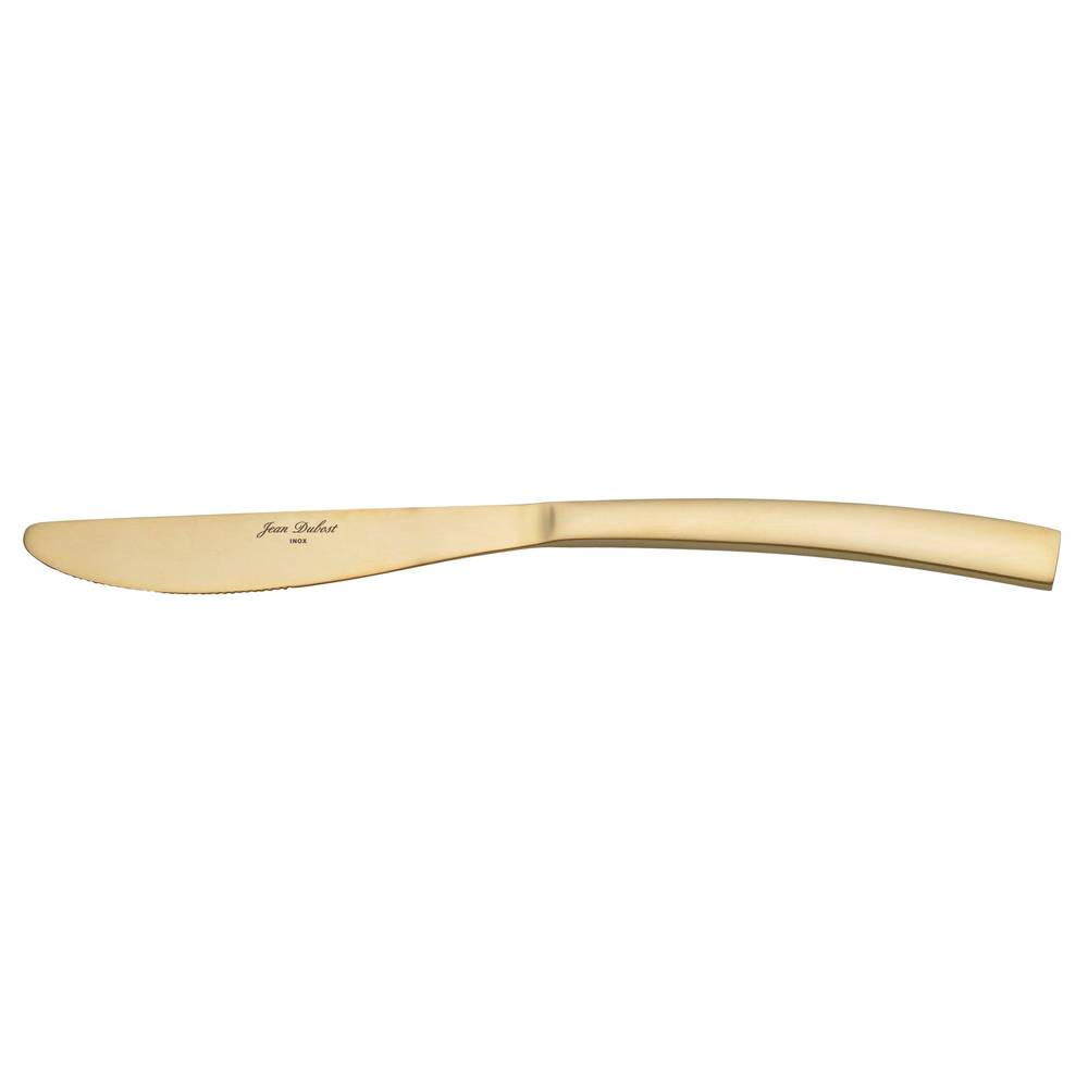 Couteau de table monobloc Jet doré (lot de 6)
