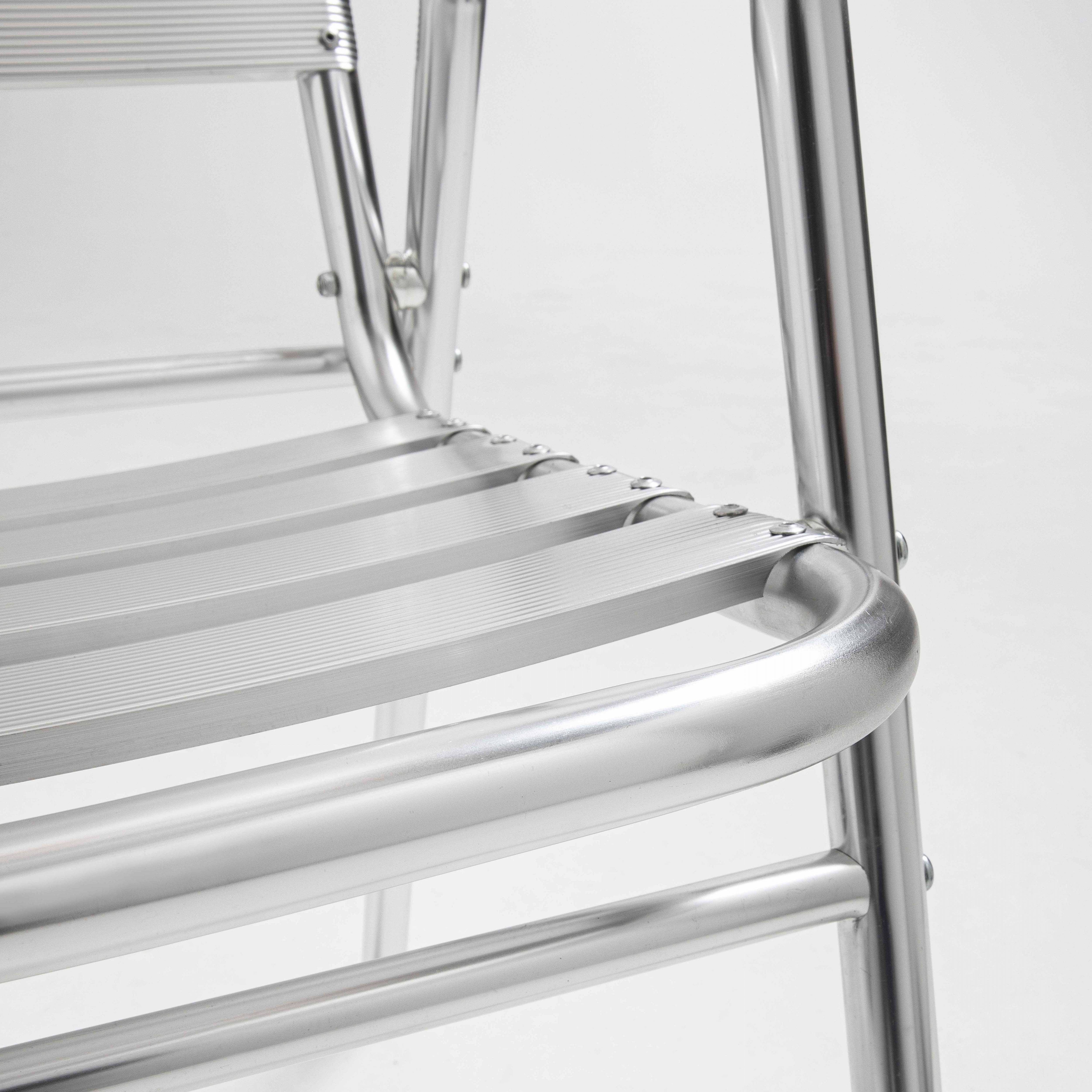 Oviala - Lot 4 fauteuils de jardin aluminium gris Nothing Hill - Oviala - Image 5