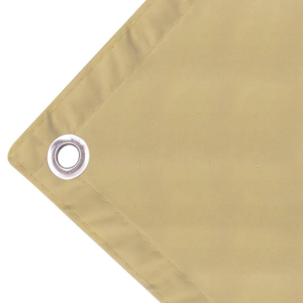 Helloshop26 - Écran de balcon brise pare vue protection confidentialité en tissu oxford 90 x 600 cm beige - Image 3