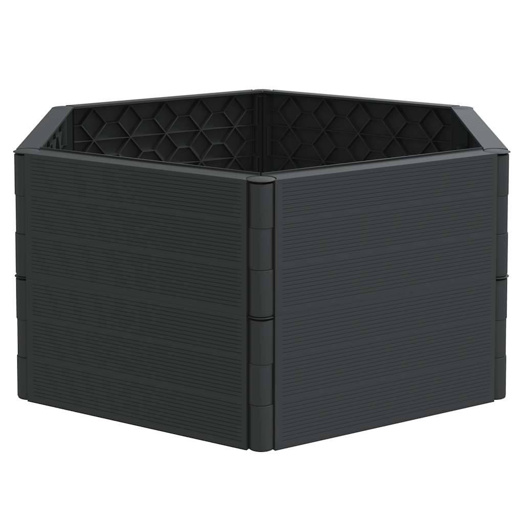Jardinière | Pot de fleurs | Cache-pot | Bac à fleurs anthracite PP - Image 1