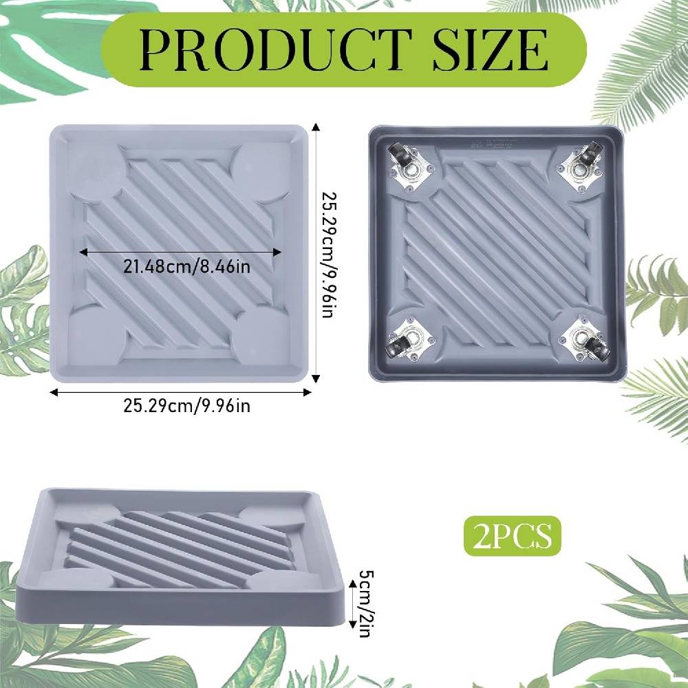 2PCS Plateau pour pot de fleurs -IntiMeg - Image 2