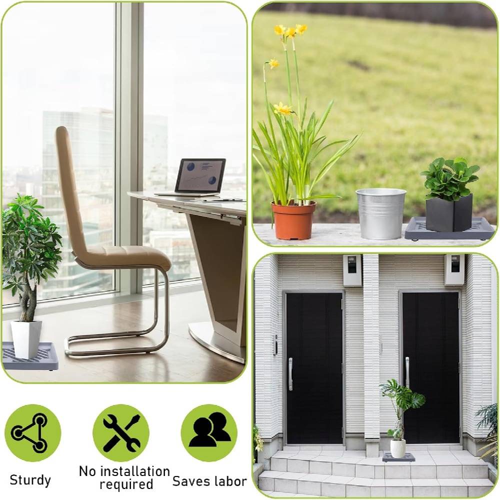 2PCS Plateau pour pot de fleurs -IntiMeg - Image 3