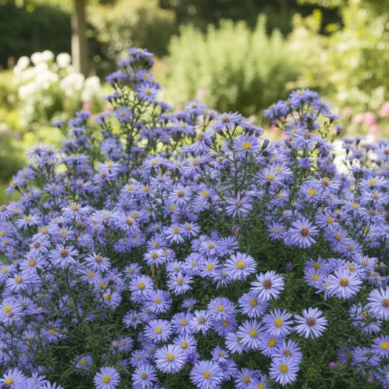 Aster d'automne Silberblaukissen, Aster dumosus à fleurs Bleue/ - feuillage Caduc - Godet - 5/20 cm - Image 3