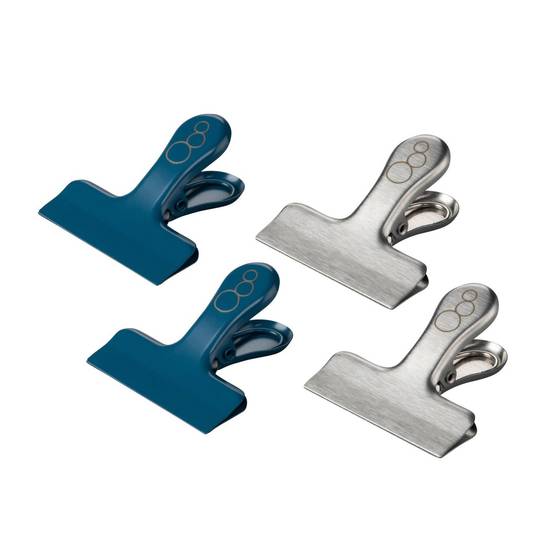Lot de 4 pinces inox pour fermer les sachets Fackelmann Balance - Image 1