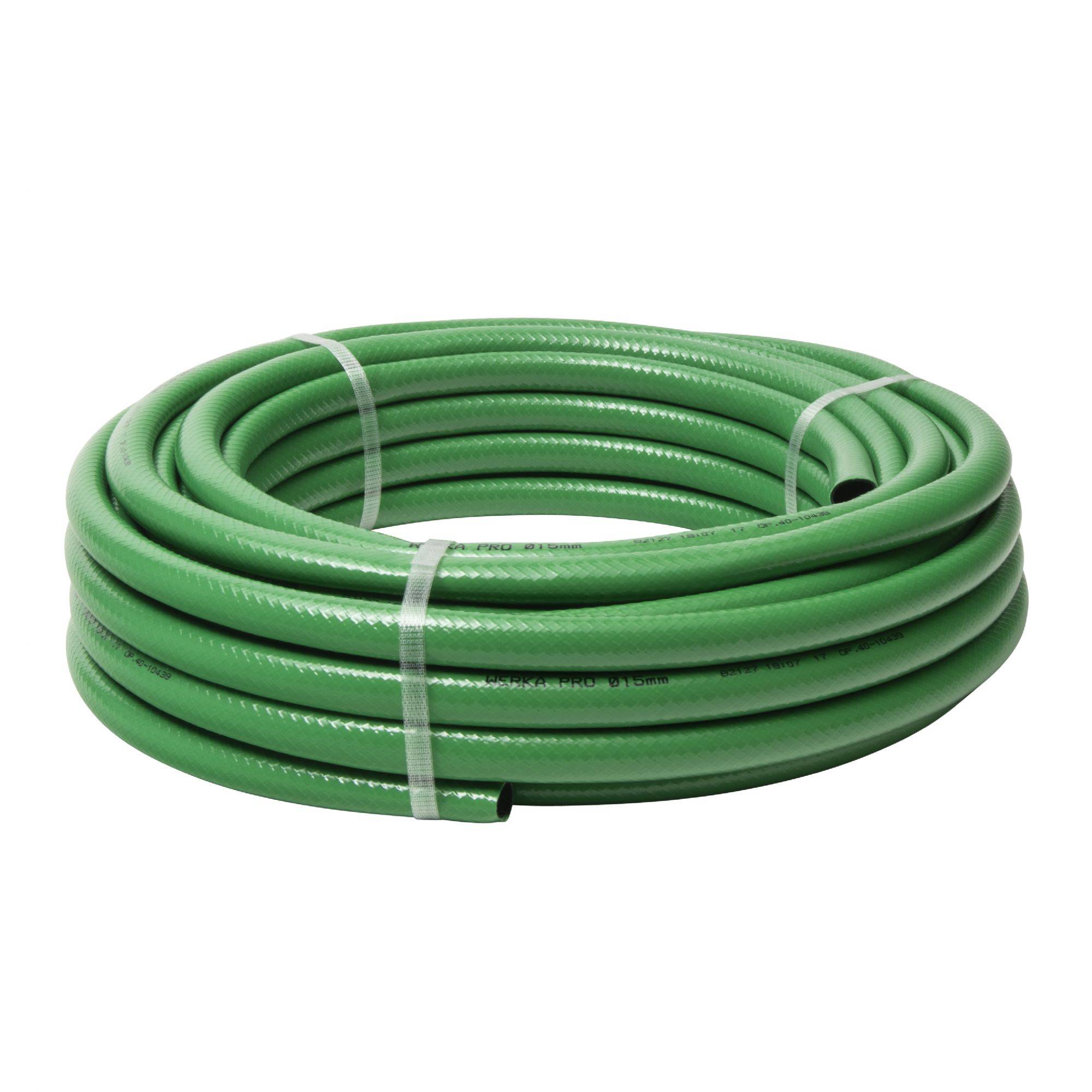Tuyau d'arrosage guipé vert Ø15mm WERKA PRO 20m - Image 1