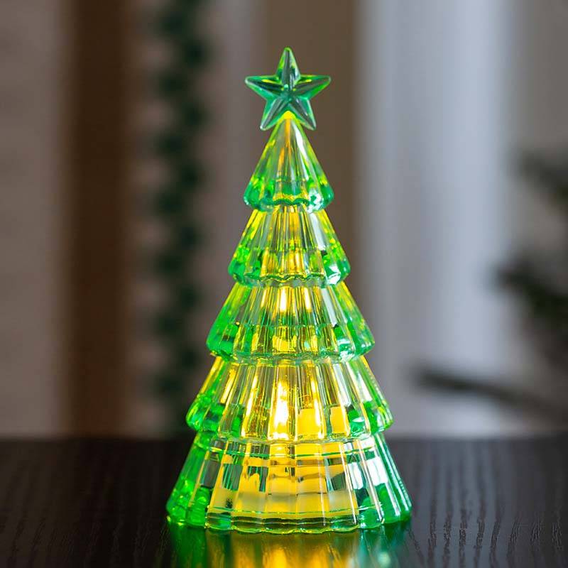3pcs Sapin de Noël Cristal LED avec Lumières, Décoration Mini Arbre de Noël Électrique avec Bougies LED pour Table, Cadeau Enfant, Bureau, Maison - Image 8