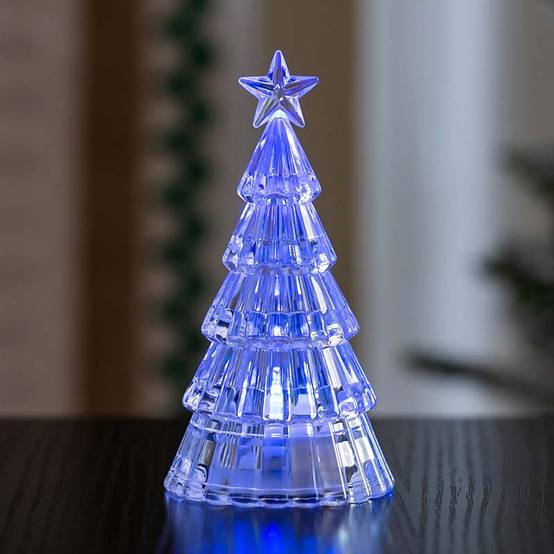 3pcs Sapin de Noël Cristal LED avec Lumières, Décoration Mini Arbre de Noël Électrique avec Bougies LED pour Table, Cadeau Enfant, Bureau, Maison - Image 7