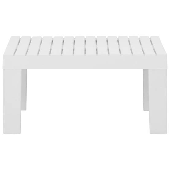 PANGIVO - Table de salon de jardin plastique blanc 65 x 65 x 33 cm - PANGIVO - Image 3