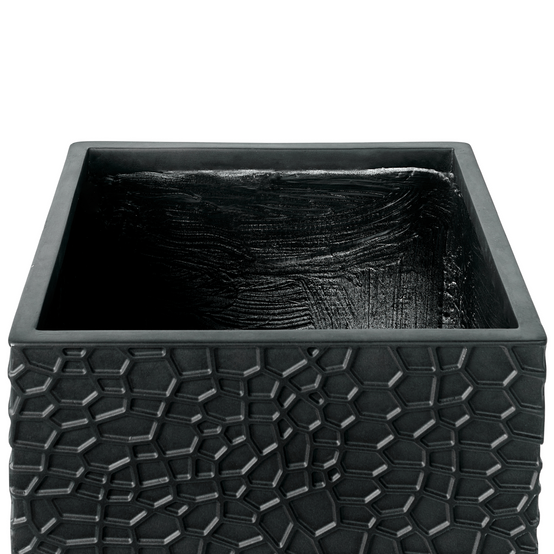 Cache-pot d'extérieur Fibre d'argile Noir FEIYAN - Beliani - Image 5