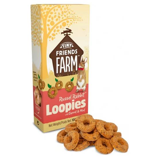 Friandises Lapin Loopies - Carotte & menthe - Supreme Tiny Friends Boite 100 g - Image 2