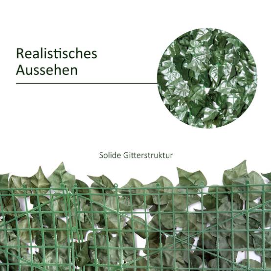 ComfortXL - Haie Artificielle Brise-Vue 300x150cm PE Occultant Jardin Balcon Vert - ComfortXL Outdoor Living - Image 6
