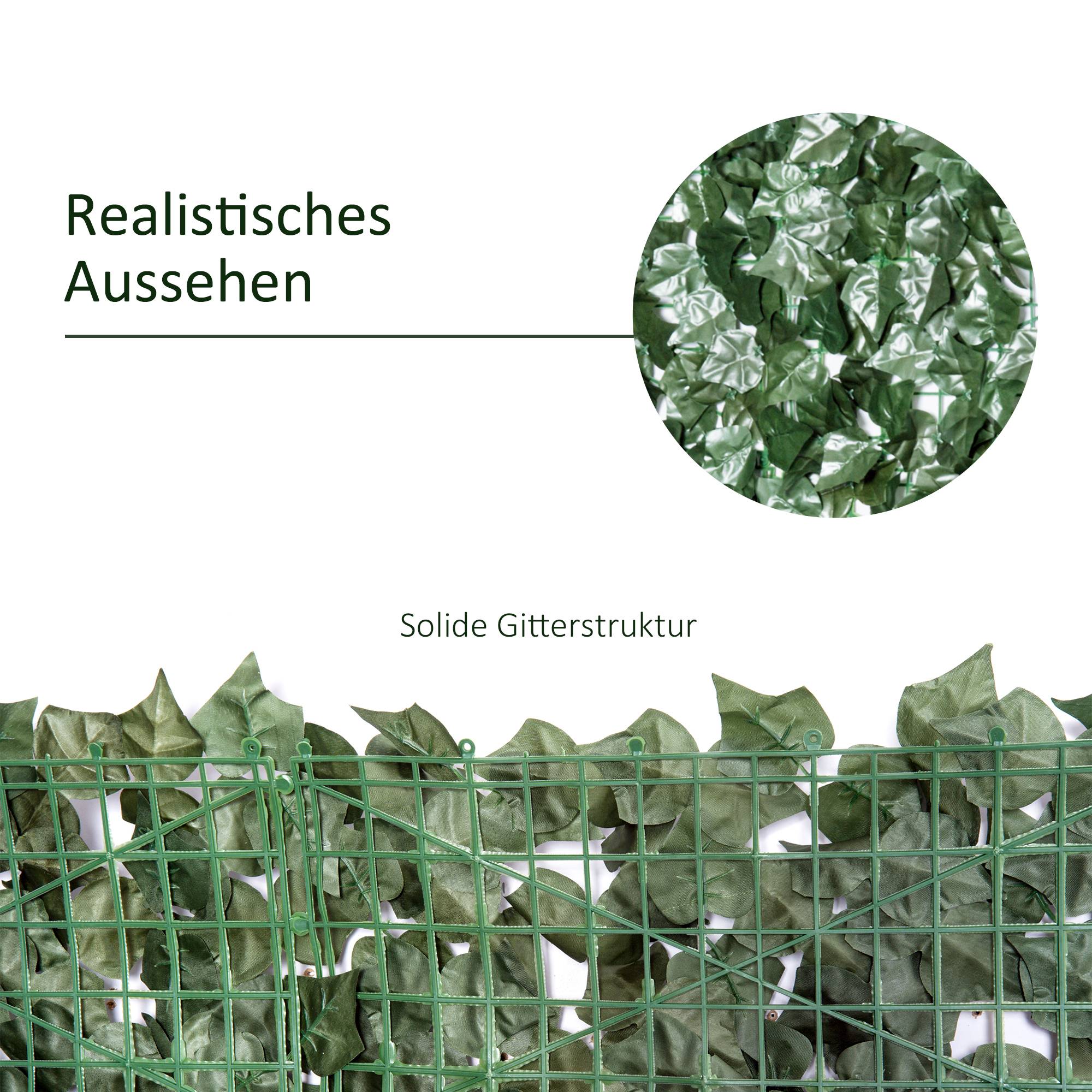 ComfortXL - Haie Artificielle Brise-Vue 300x150cm PE Occultant Jardin Balcon Vert - ComfortXL Outdoor Living - Image 6