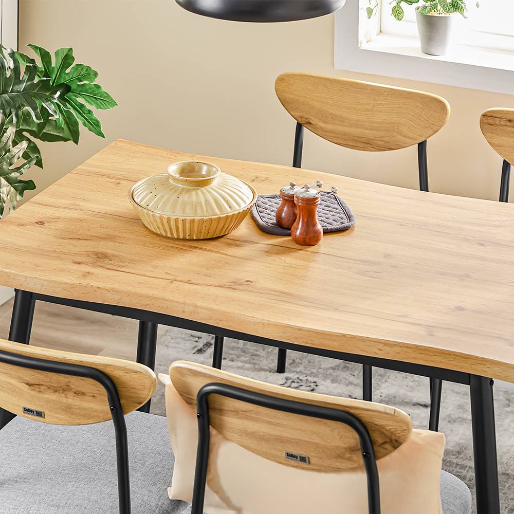 SoBuy Ensemble Table à Manger 5 Pièces avec Chaises Confortables pour Petits Espaces - Image 6