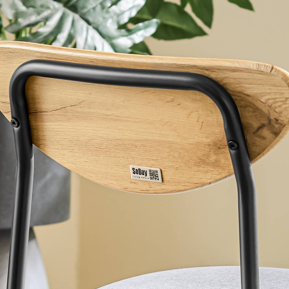 SoBuy Ensemble Table à Manger 5 Pièces avec Chaises Confortables pour Petits Espaces - Image 10