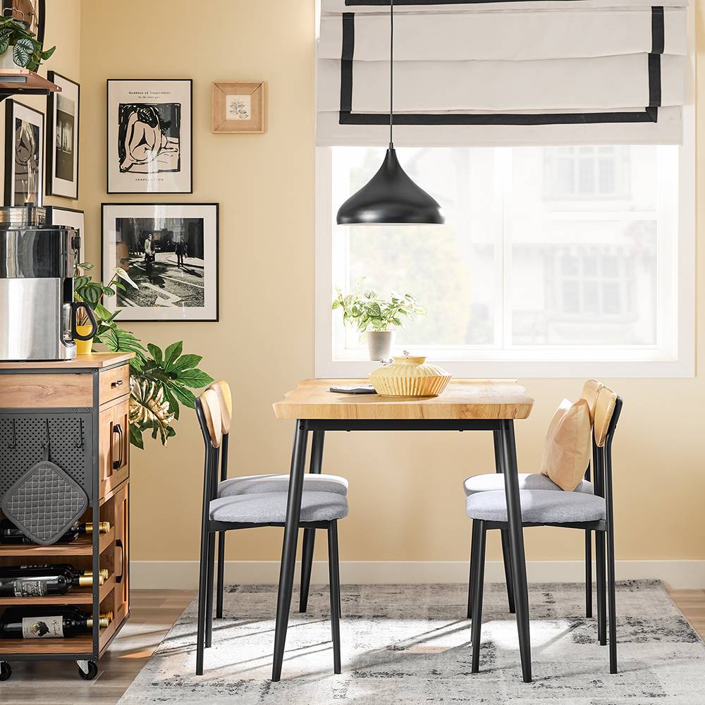 SoBuy Ensemble Table à Manger 5 Pièces avec Chaises Confortables pour Petits Espaces - Image 4
