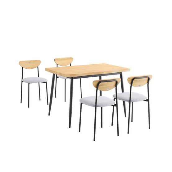 SoBuy Ensemble Table à Manger 5 Pièces avec Chaises Confortables pour Petits Espaces - Image 1