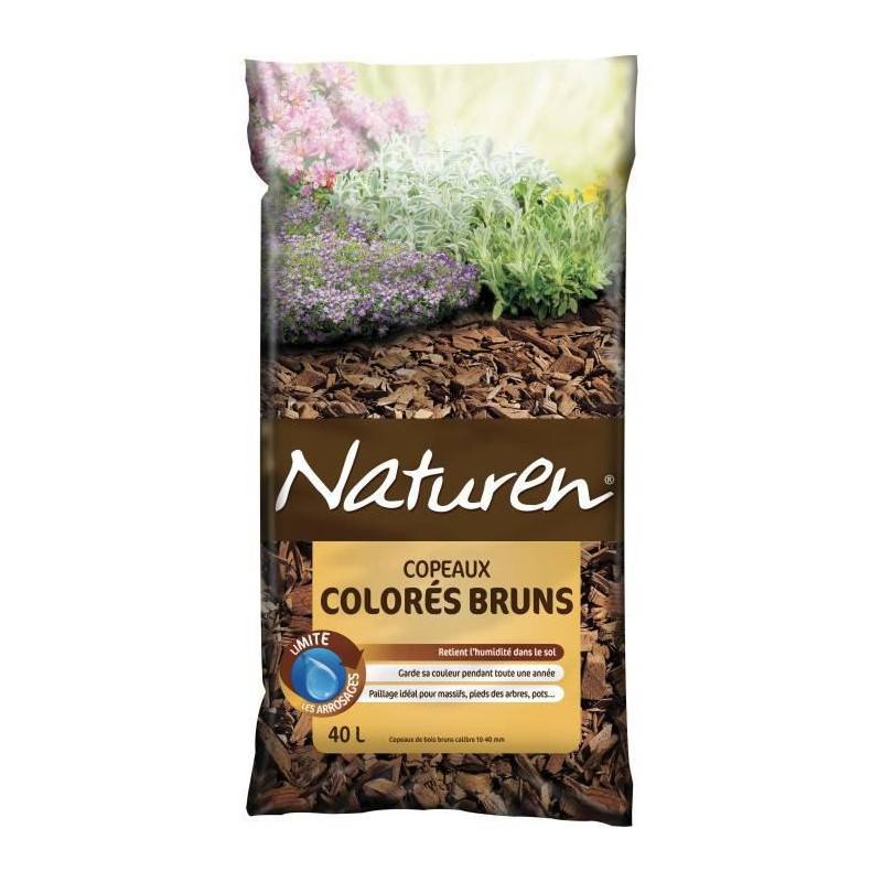 Naturen - Naturen Copeaux Colores Bruns - 40l - Image 1