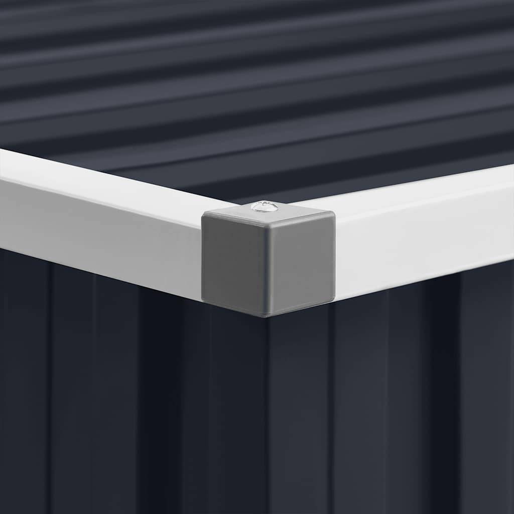 Vidaxl - Abri de jardin Anthracite 195x198x159 cm Acier galvanisé vidaXL 46255 - Image 4