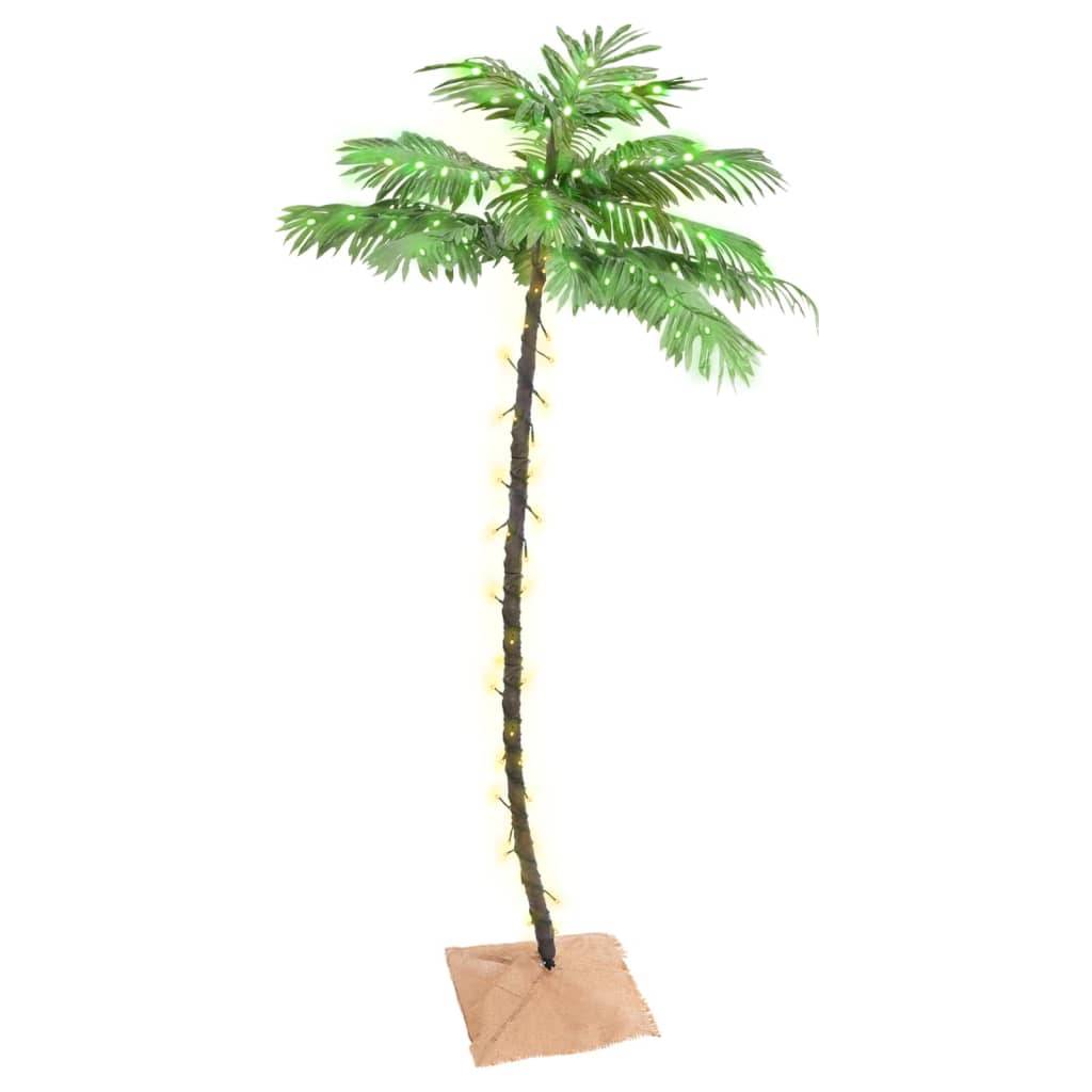 Vidaxl - Palmier à LED 96 LED Blanc chaud 180 cm vidaXL 345138 - Image 1
