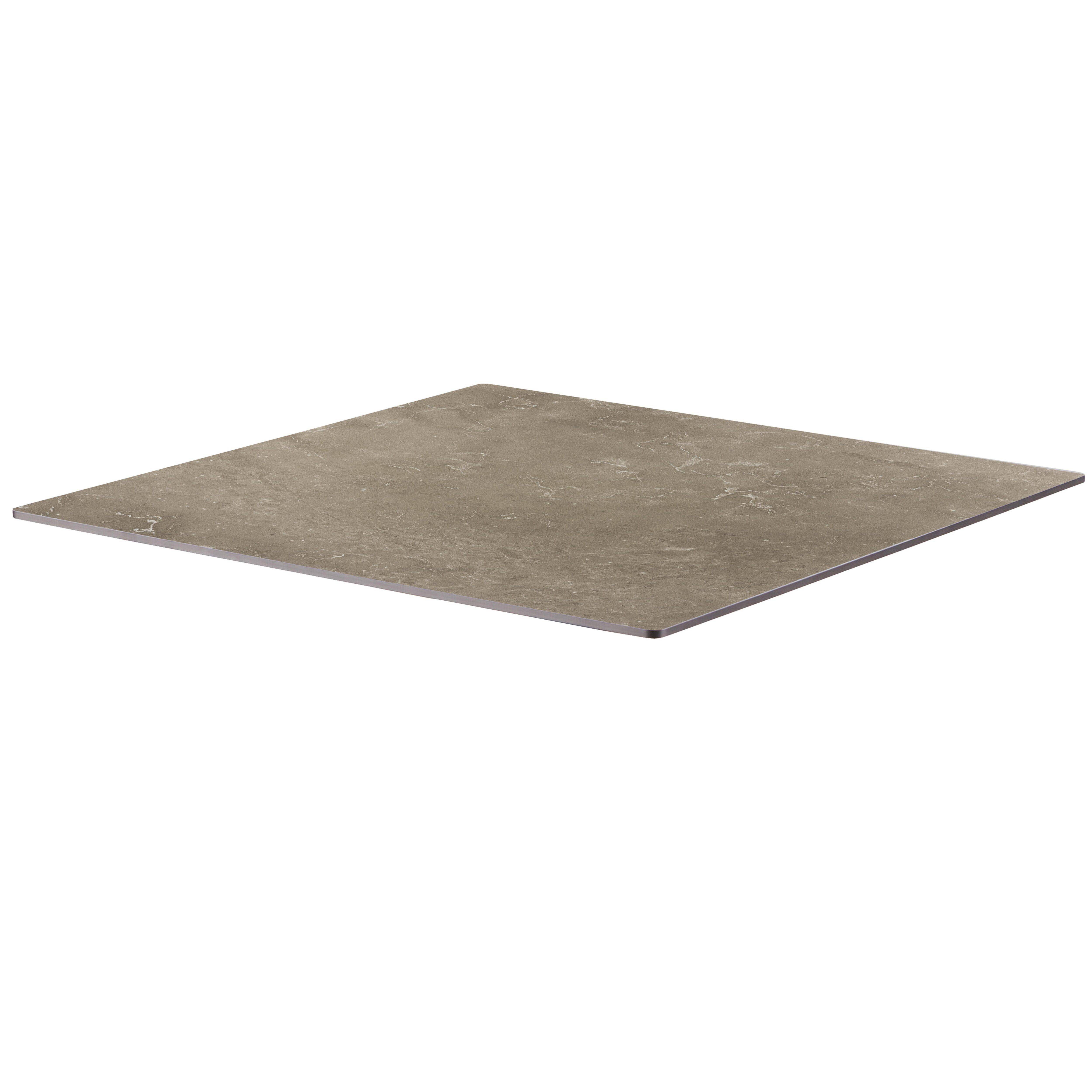 Oviala - Plateau de table stratifié 60x60 cm marbre beige  Opéra - Oviala - Image 1