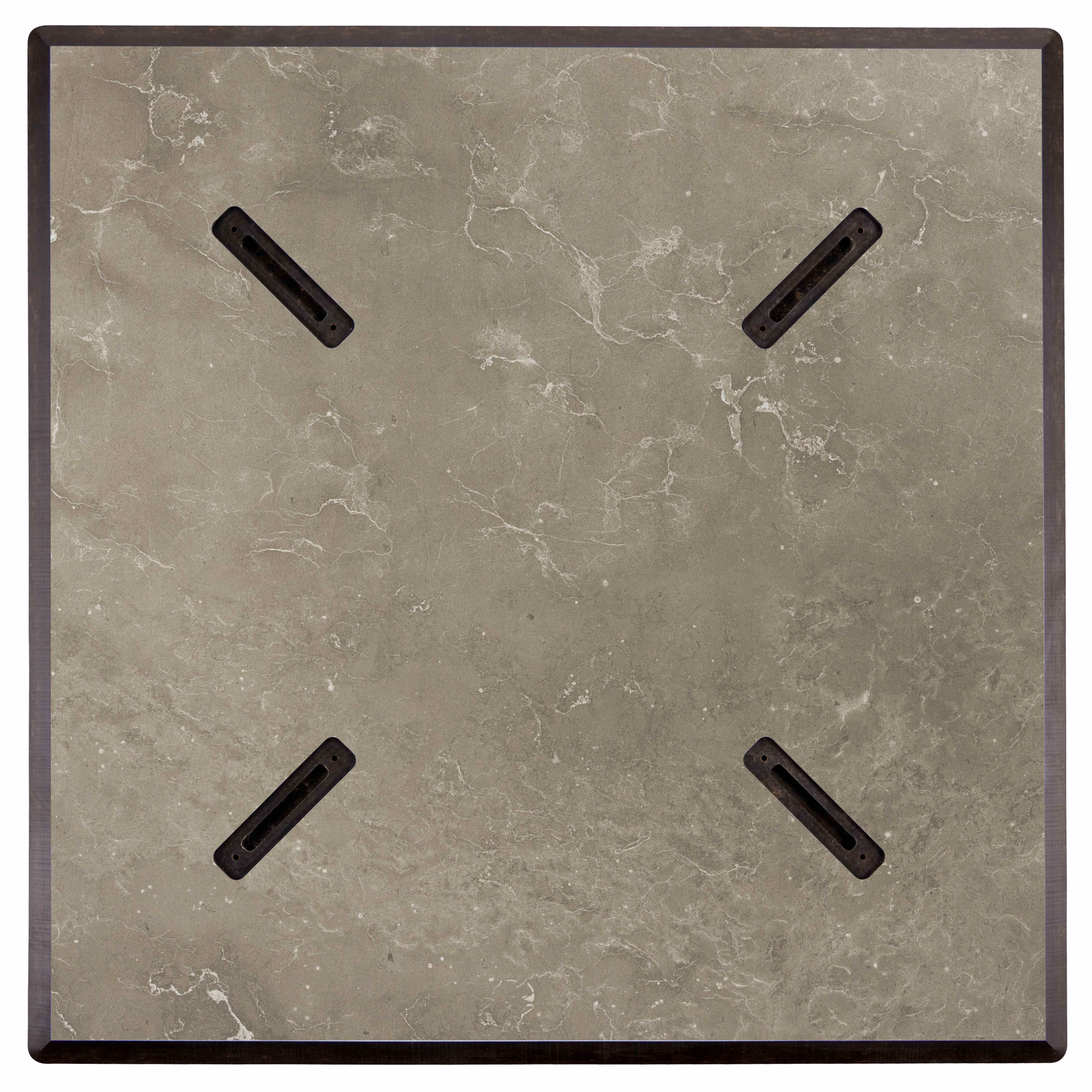 Oviala - Plateau de table stratifié 60x60 cm marbre beige  Opéra - Oviala - Image 2