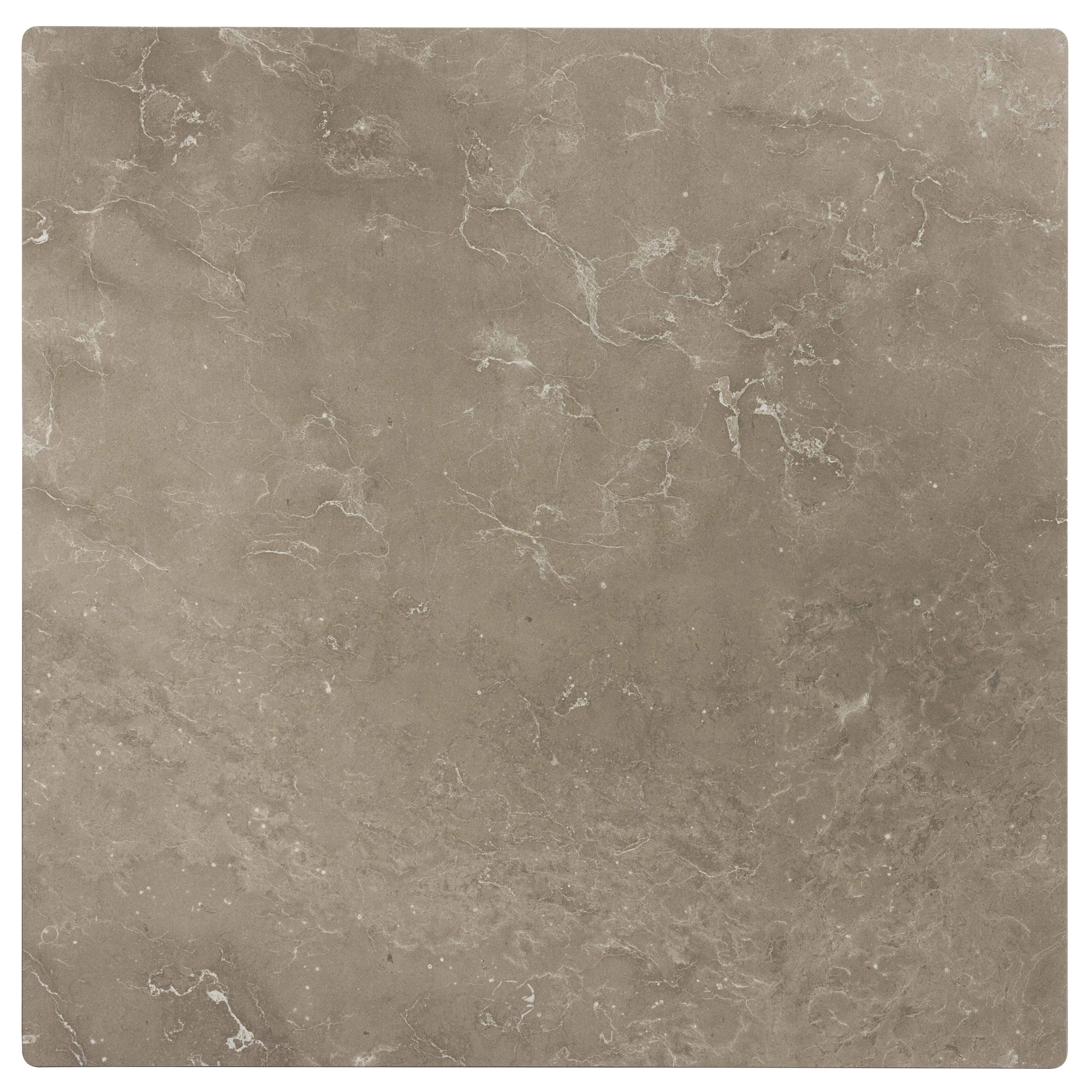Oviala - Plateau de table stratifié 60x60 cm marbre beige  Opéra - Oviala - Image 3