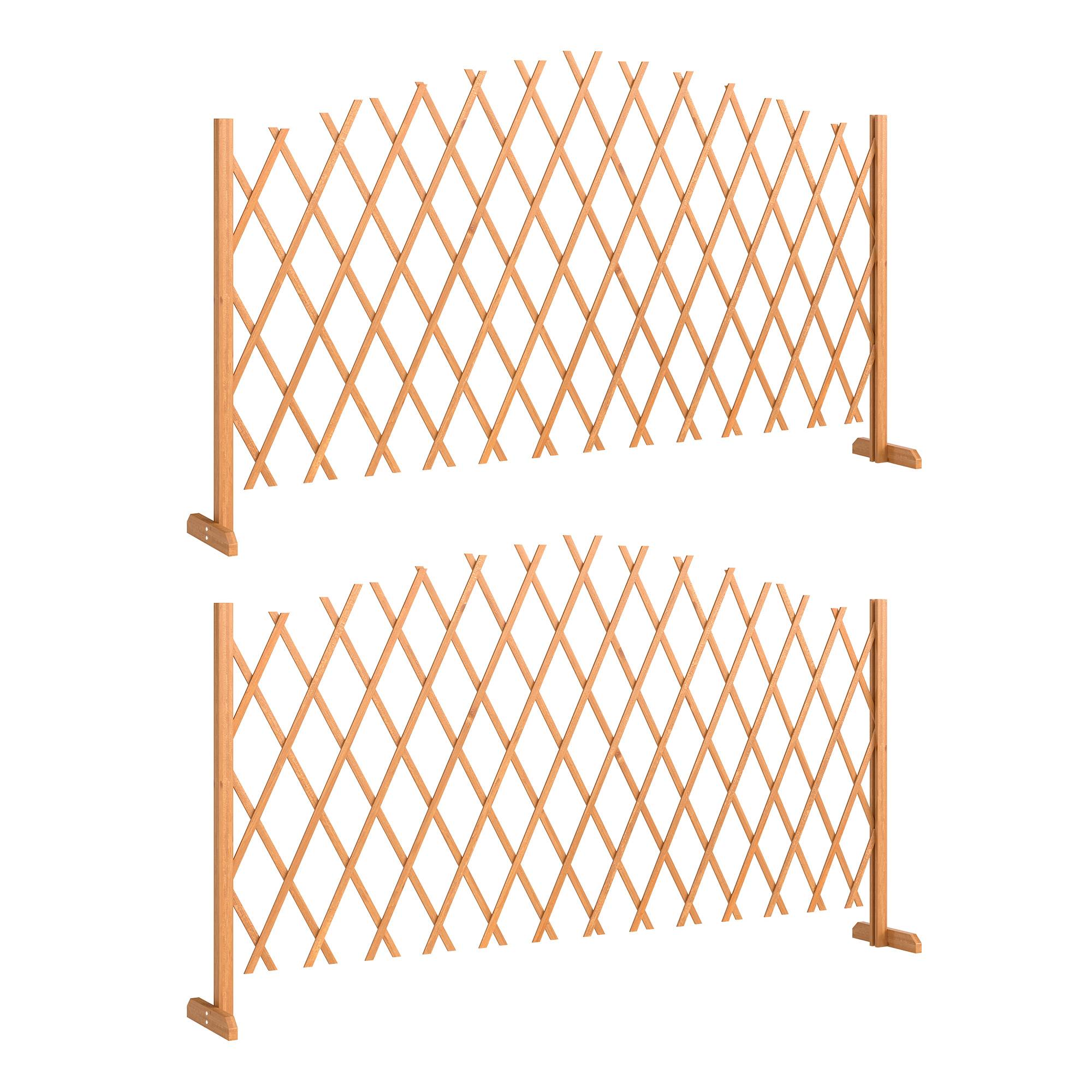 Barrière de séparation extensible bois marron 180 x 30 x 103 cm - PANGIVO