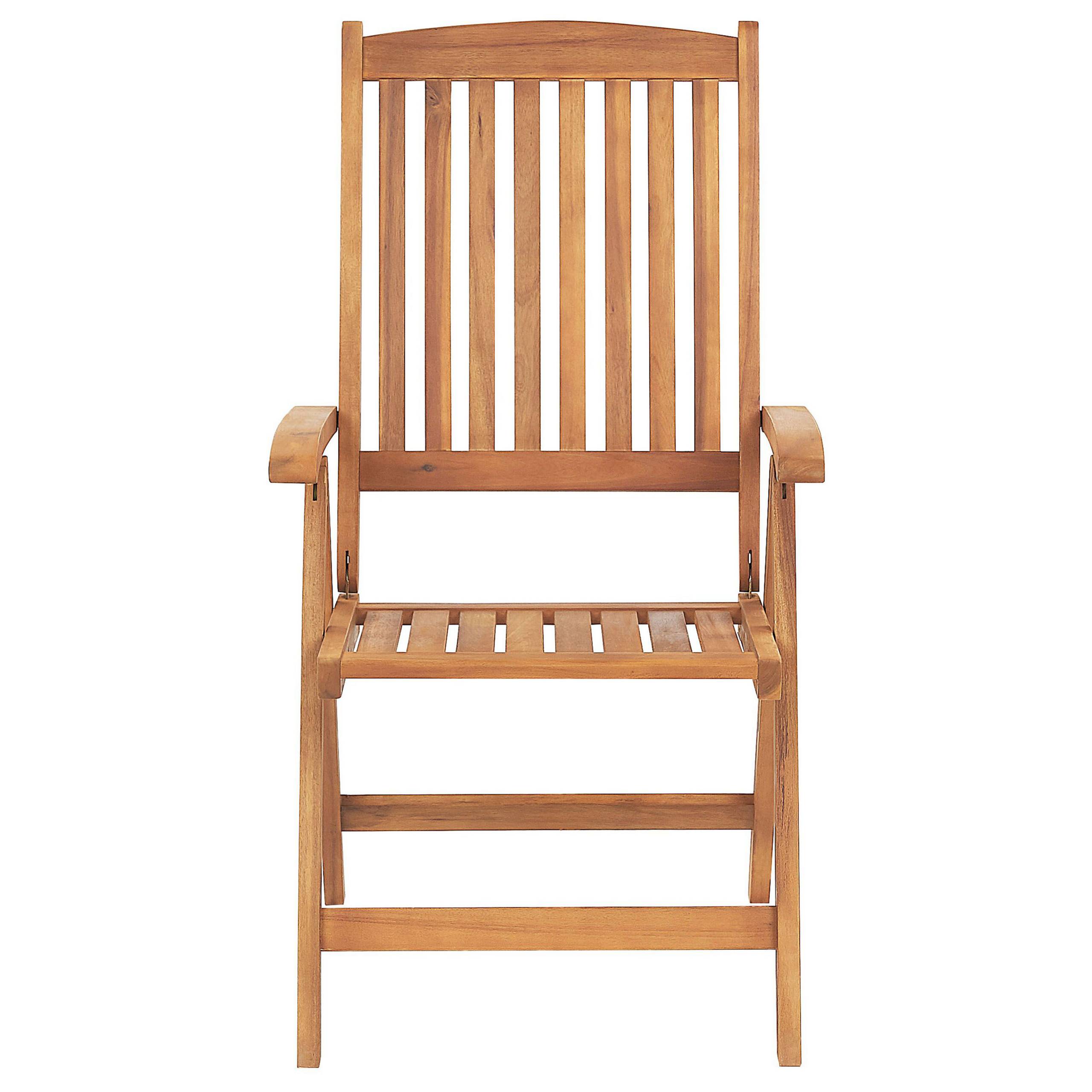 Beliani - Chaise de jardin Acacia Blanc cassé JAVA Beliani - Image 5