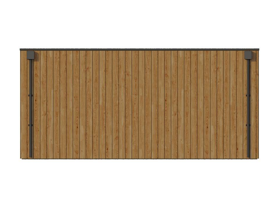 Direct Abris - Garage Bois Traité RINGWOOD - Surface intérieure : 20m2 - Porte Sectionnelle - Structure OSB - Membrane EPDM - 1 Voiture - Image 6