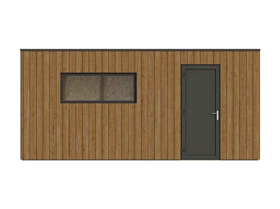 Direct Abris - Garage Bois Traité RINGWOOD - Surface intérieure : 20m2 - Porte Sectionnelle - Structure OSB - Membrane EPDM - 1 Voiture - Image 5