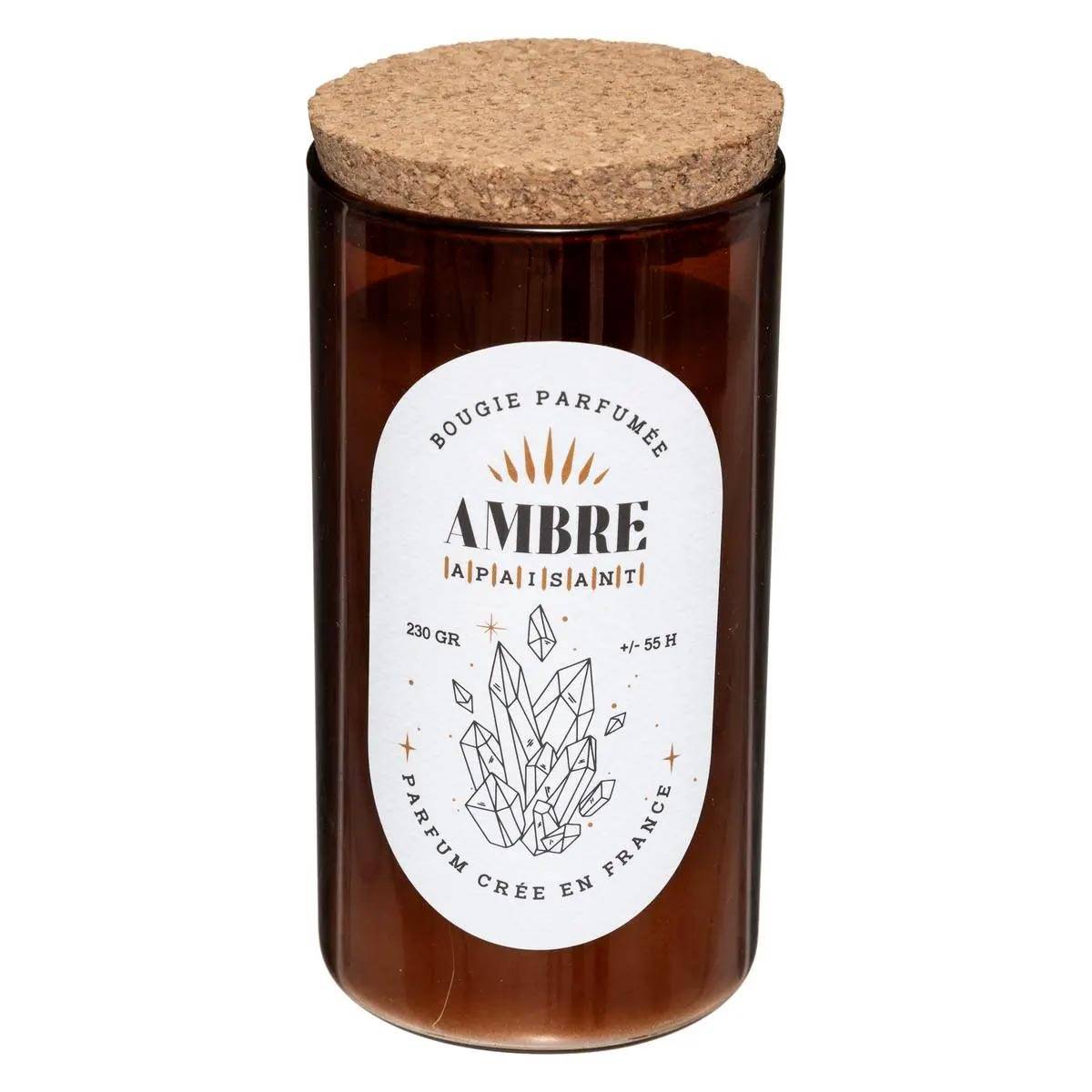 Atmosphera - Bougie Parfumée en Verre "Snow" 230g Ambre - Image 1