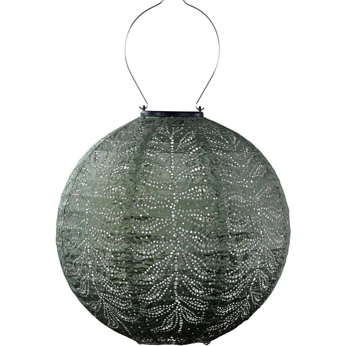 Lumiz - Lanterne solaire Round 30 cm Folia - Vert sauge - Image 1