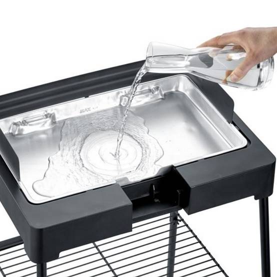 Severin - Barbecue Sur Pieds Pg8566 -2200 W -grille Inox 44,5 X 26 Cm-thermostat-noir - Severin - Image 5