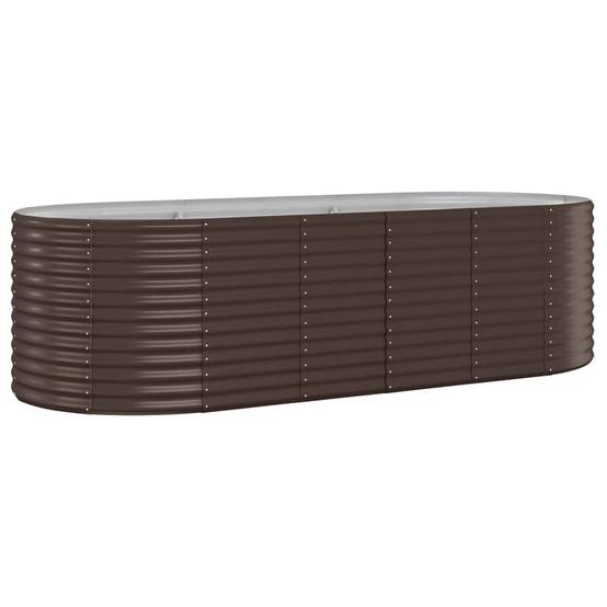 ComfortXL - Grand carré potager haut acier galvanisé Marron 249x100x68 cm – ComfortXL Outdoor Living - Image 2