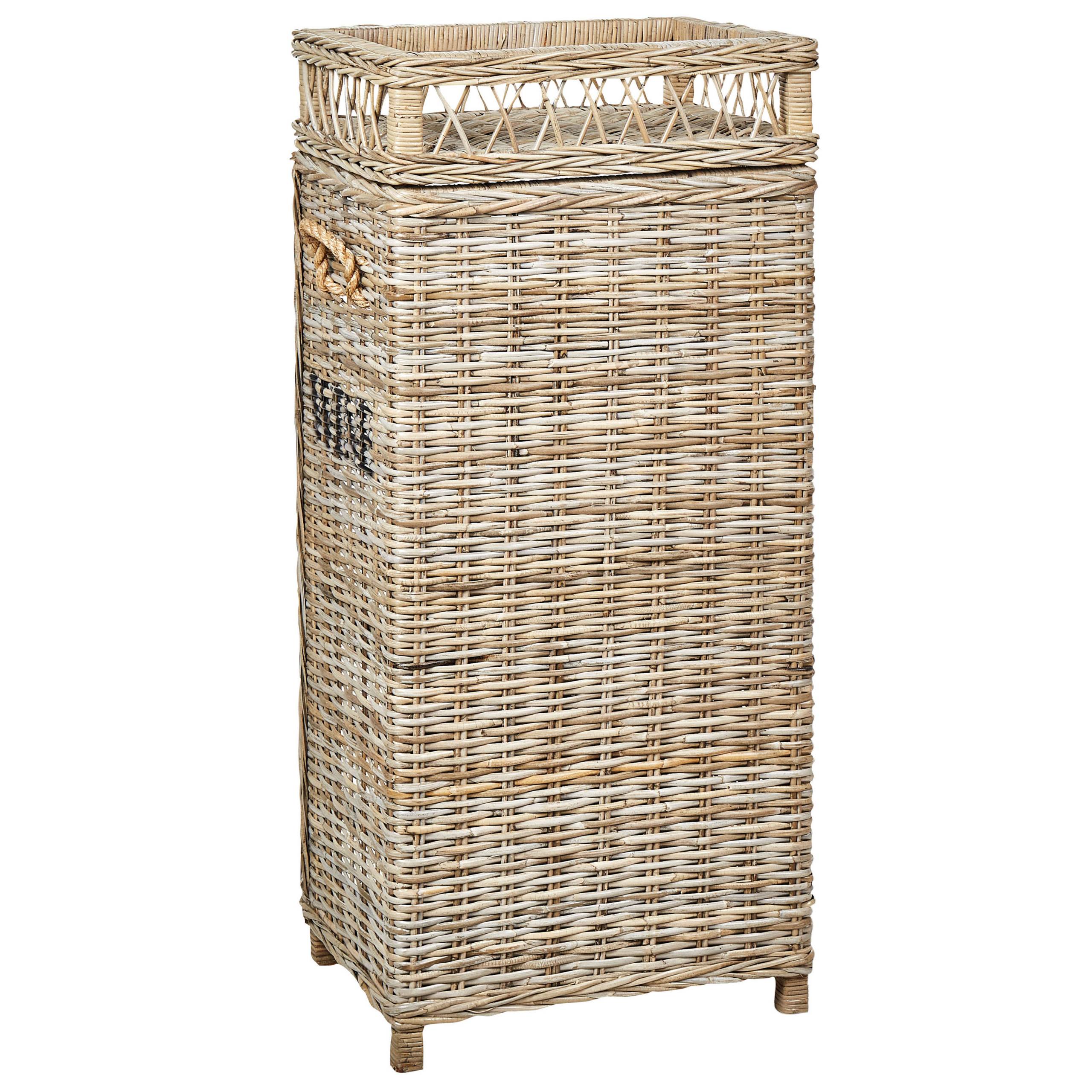 Beliani - Porte-Bouteilles Casier à 28 Rangements en Rotin Clair 112 cm avec Etagère et Rangement Supérieur Décoratif et Fonctionnel Matière Robuste - Image 5